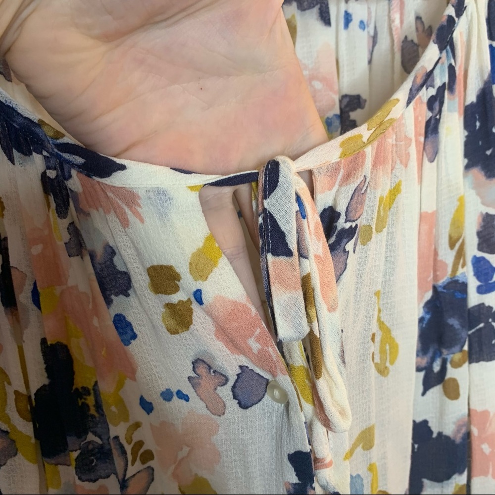 Lucky Brand Floral Chiffon Blouse Size 3x - Picture 3 of 7